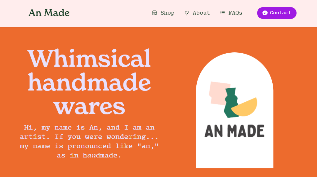 AnMade website preview