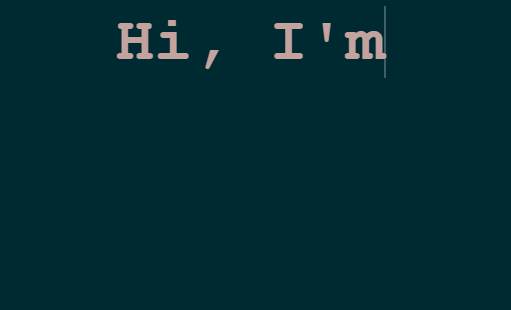 Typewriter animation image